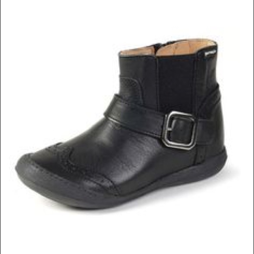 Garvalin Wing tip Booties 4T, leather EUC